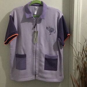 Adidas Hoop York City Sweatshirt - Light Gray and Orange